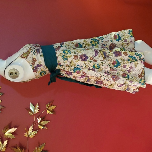 French Spy Dress Floral Zip As New - Picture 5 of 13